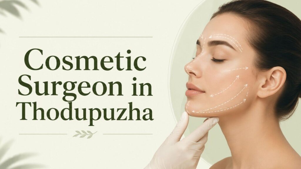 Professional consultation with a Cosmetic Surgeon in Thodupuzha for facial aesthetic enhancement and natural-looking cosmetic surgery results.